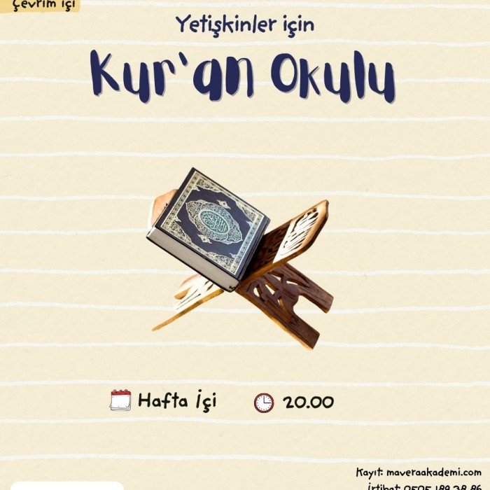Kur'an-ı Kerim Atölyesi - Yetişkinler